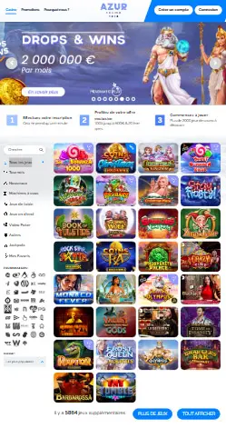 l'application et interface SlotNeo Casino