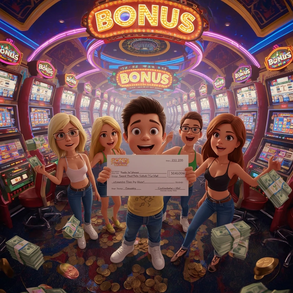 bonus dans les mains dâun homme au casino SlotNeo Casino